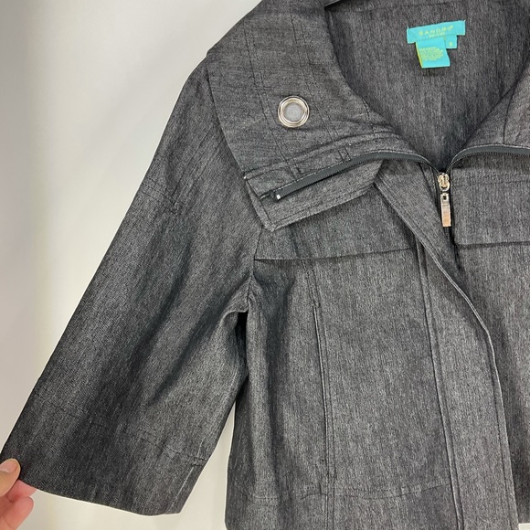 Sandro Sportswear Jacket, Black, Zip Up, Size Small - Picture 6 of 16